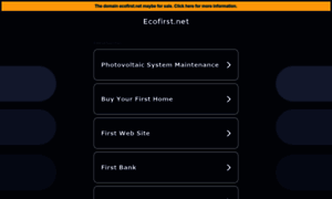Ecofirst.net thumbnail