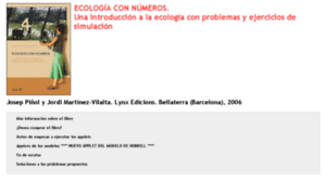 Ecologiaconnumeros.uab.es thumbnail