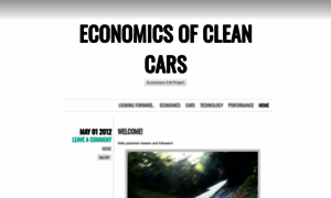 Economicsofcleancars.wordpress.com thumbnail