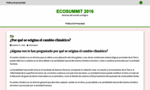 Ecosummit2016.org thumbnail