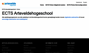 Ects.arteveldehogeschool.be thumbnail