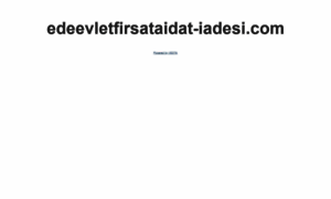 Edeevletfirsataidat-iadesi.com thumbnail