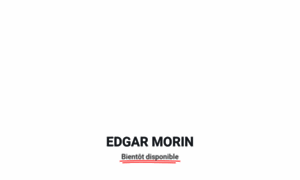 Edgarmorin.org thumbnail