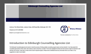 Edinburghcounsellingagencies.co.uk thumbnail