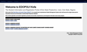 Edopoly.waeup.org thumbnail