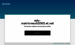 Edu-matricresult2003.et.net thumbnail