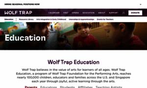 Education.wolftrap.org thumbnail