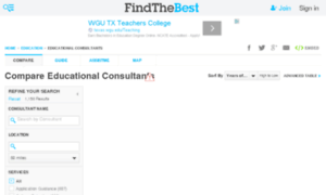 Educational-counselor.findthebest.com thumbnail