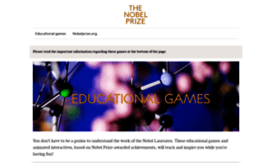 Educationalgames.nobelprize.org thumbnail