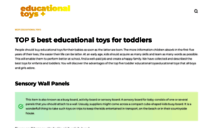 Educationaltoddlertoysplus.com thumbnail