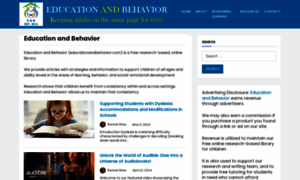 Educationandbehavior.com thumbnail