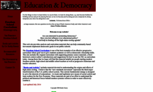 Educationanddemocracy.org thumbnail