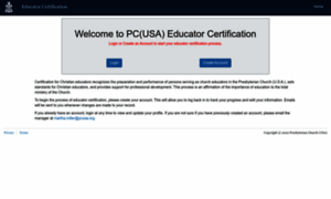 Educator-certification.pcusa.org thumbnail