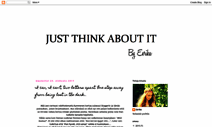 Eerika-justthinkaboutit.blogspot.fi thumbnail