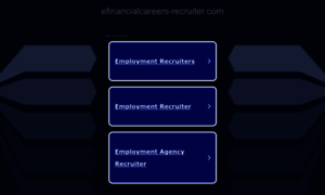 Efinancialcareers-recruiter.com thumbnail