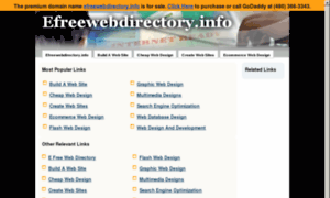 Efreewebdirectory.info thumbnail