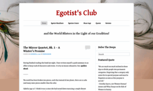 Egotistsclub.wordpress.com thumbnail