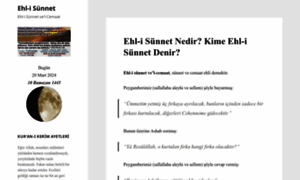 Ehl-isunnet.com thumbnail