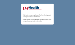 Elearning.uwhealth.org thumbnail