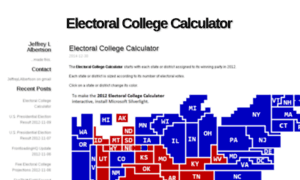 Electoralcollegecalculator.net thumbnail