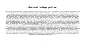 Electoralcollegepetition.com thumbnail