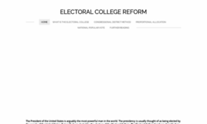 Electoralcollegereform.weebly.com thumbnail