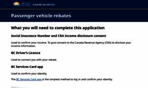 Electric-vehicle-rebates.gov.bc.ca thumbnail