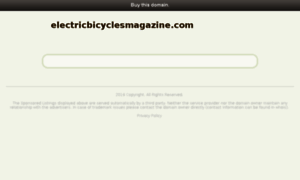 Electricbicyclesmagazine.com thumbnail