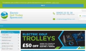 Electricgolftrolleyspares.com thumbnail