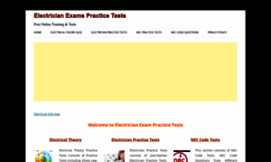 Electricianexampracticetests.com thumbnail