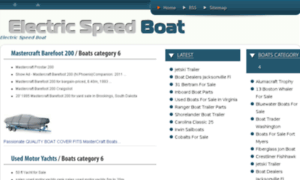 Electricspeedboat.info thumbnail