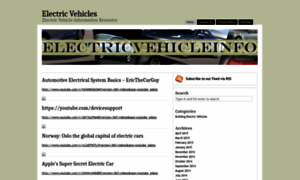 Electricvehicleinfo.com thumbnail