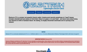 Electrumltc.org thumbnail