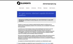 Elementsproject.org thumbnail