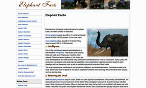 Elephantfacts.net thumbnail