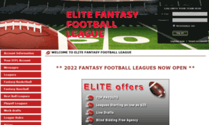 Elitefantasyfootballleague.com thumbnail