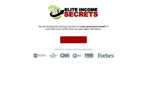 Eliteincomesecrets.com thumbnail