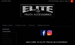 Elitetruckaccessories.com thumbnail