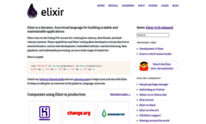 Elixir-lang.org thumbnail