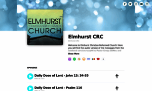 Elmhurstcrc.buzzsprout.com thumbnail
