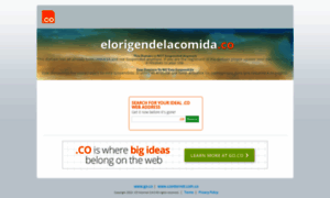 Elorigendelacomida.co thumbnail