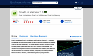 Email-list-validator.software.informer.com thumbnail