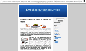 Emballagesystemesousvide.unblog.fr thumbnail