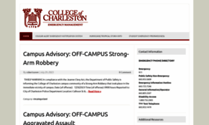 Emergency.cofc.edu thumbnail