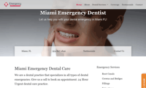 Emergencydentistmiami.org thumbnail