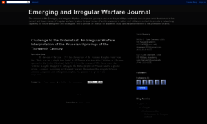 Emergingandirregularwarfarejournal.blogspot.co.uk thumbnail