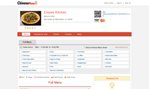 Empirekitchen.chinesemenu.com thumbnail