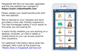 Employeeselfservice.vidanthealth.com thumbnail