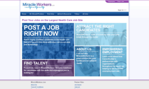 Employer.miracleworkers.com thumbnail