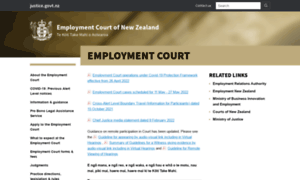 Employmentcourt.govt.nz thumbnail